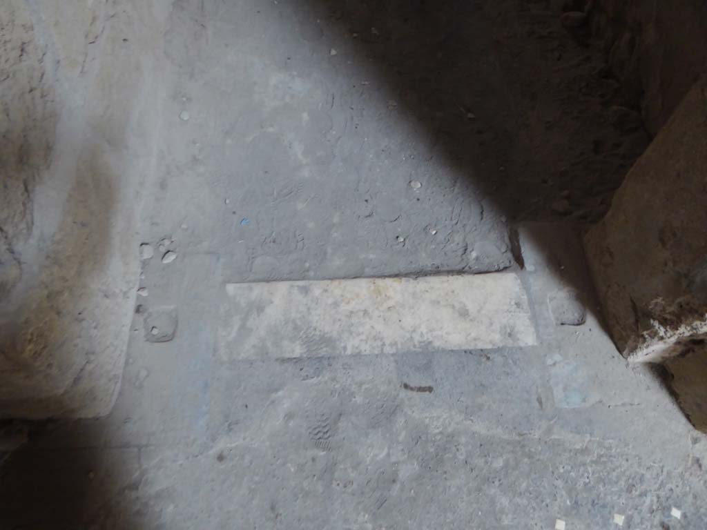 VI.8.23 Pompeii. September 2017. Doorway threshold to corridor to rear leading to garden area, on south side of tablinum.
Foto Annette Haug, ERC Grant 681269 DÉCOR.

