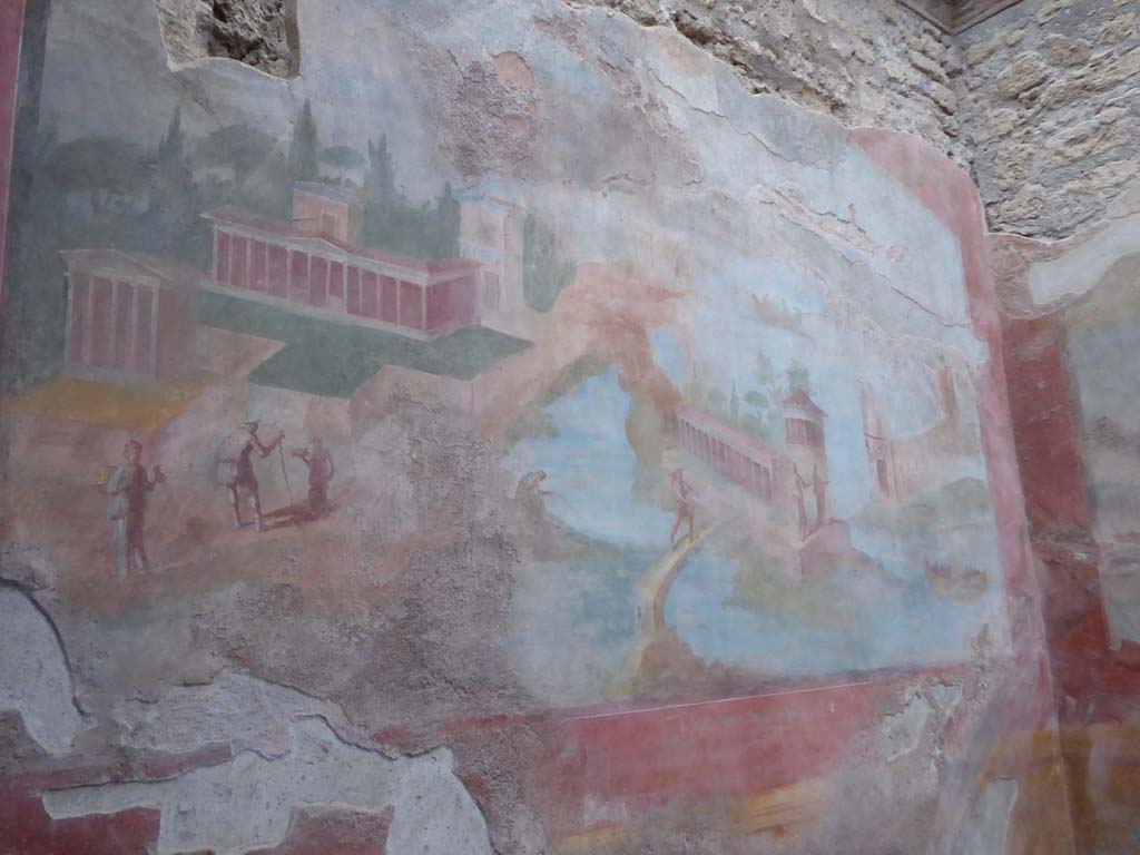 VI.8.23 Pompeii. January 2017. Detail from painted south wall of garden area.
Foto Annette Haug, ERC Grant 681269 DÉCOR.
