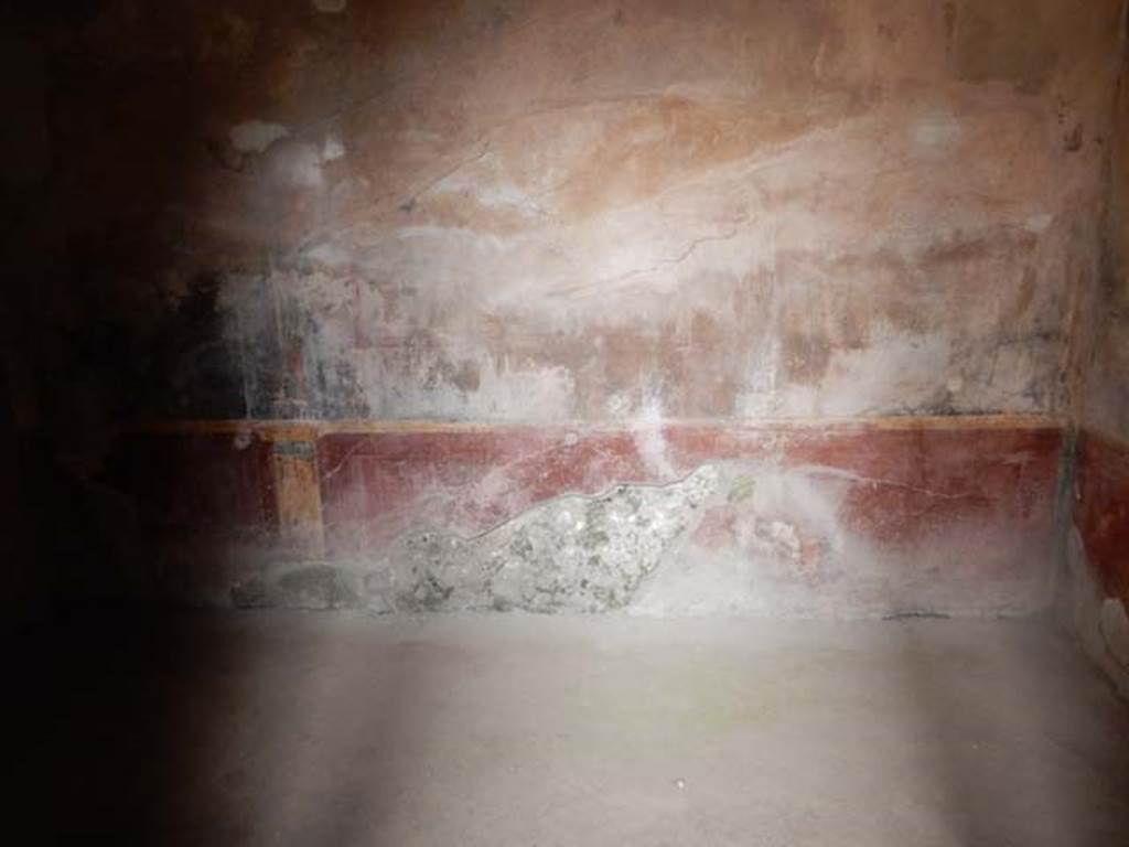 VI.8.23 Pompeii. May 2017. North wall of room in north-west corner. Photo courtesy of Buzz Ferebee.