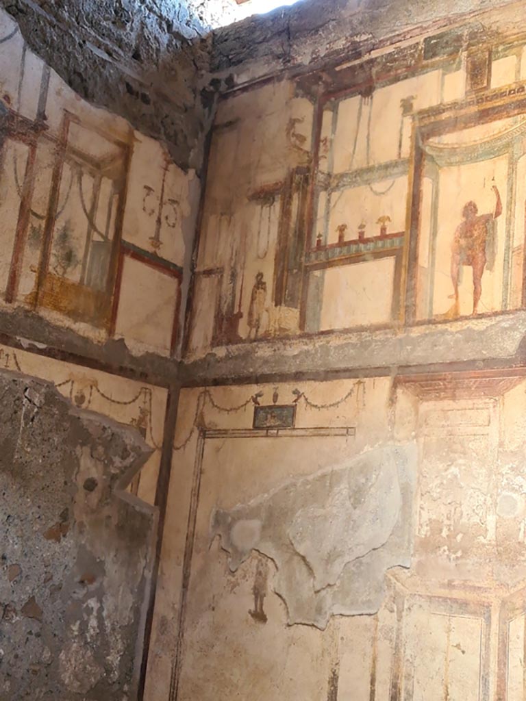 VI.9.6 Pompeii. May 2024.
Room 16, looking towards upper south-west corner. Photo courtesy of Klaus Heese.