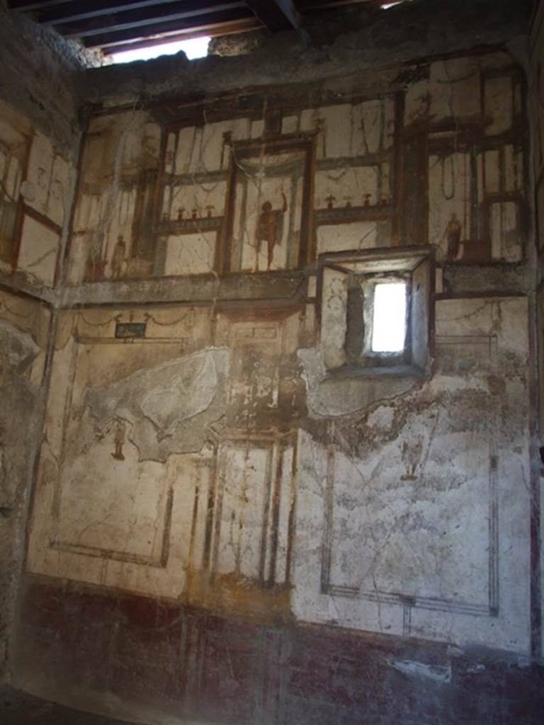 VI.9.6 Pompeii. March 2009. Room 16. West wall.