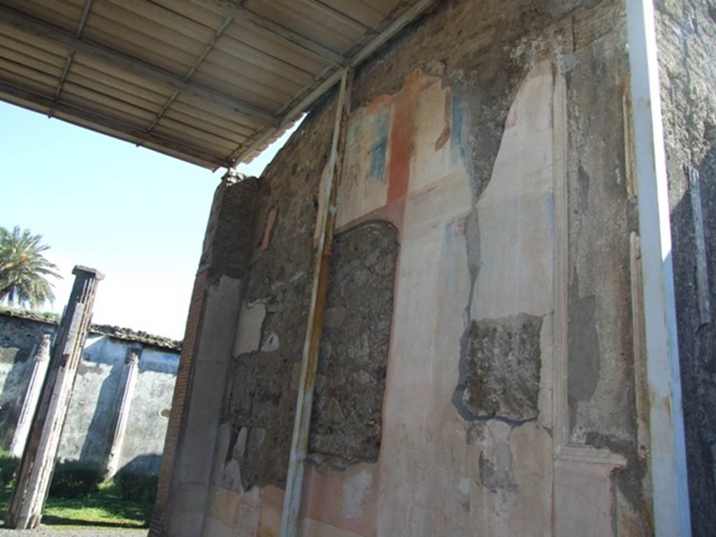 VI.9.6 Pompeii. March 2009. Room 9. Tablinum. South wall.