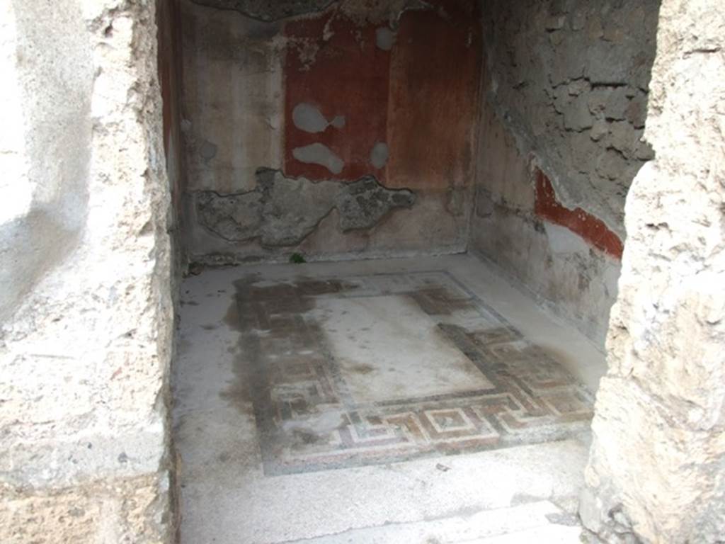 VI.9.6 Pompeii. March 2009. Room 12. Coloured mosaic floor.