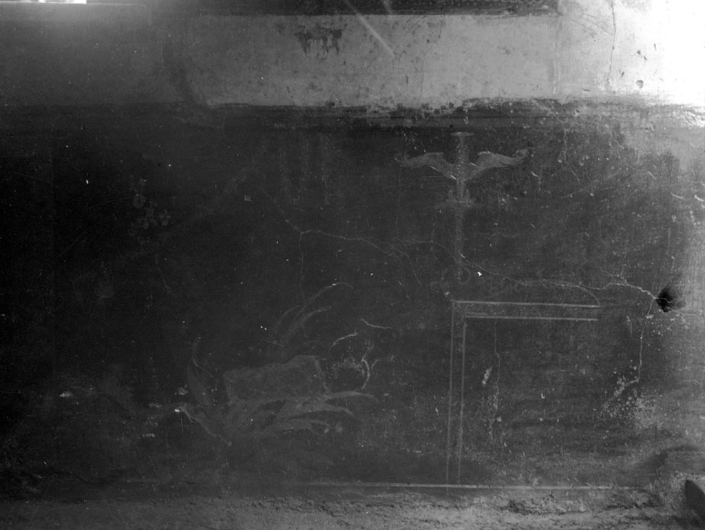 VI.9.6 Pompeii. W.924. Room 21, decoration on dado, or zoccolo, south end of east wall.
Photo by Tatiana Warscher. Photo © Deutsches Archäologisches Institut, Abteilung Rom, Arkiv.