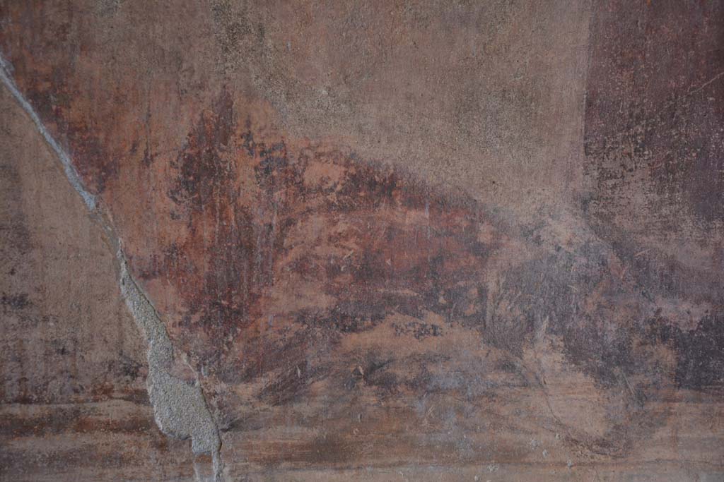 VI.11.10 Pompeii. November 2017. Room 43, detail from lower centre of east wall.
Foto Annette Haug, ERC Grant 681269 DÉCOR