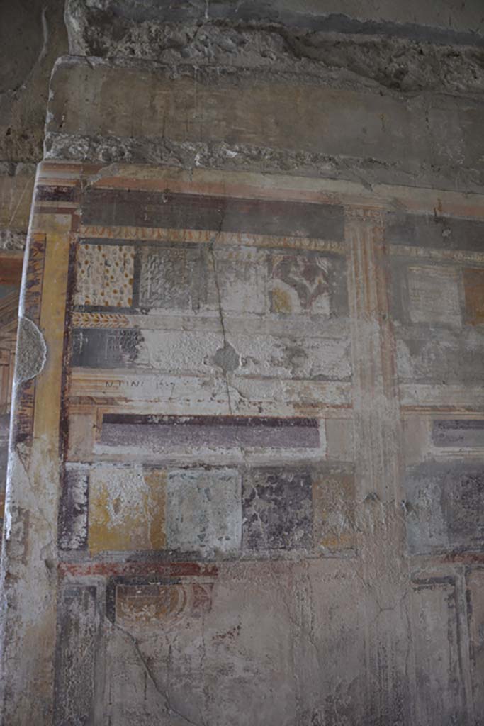 VI.11.10 Pompeii. October 2017. Room 46, detail from upper west wall of alcove.
Foto Annette Haug, ERC Grant 681269 DÉCOR