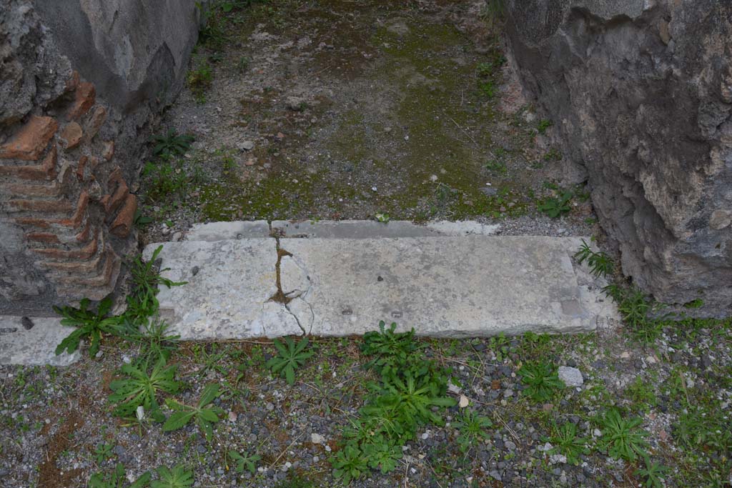 VI.11.10 Pompeii. October 2017. Room 48, doorway threshold.
Foto Annette Haug, ERC Grant 681269 DÉCOR