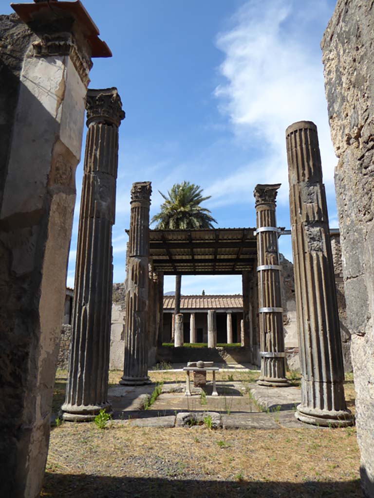 VI.11.10 Pompeii. September 2017. Looking north from entrance vestibule/corridor towards atrium.
Foto Annette Haug, ERC Grant 681269 DÉCOR
