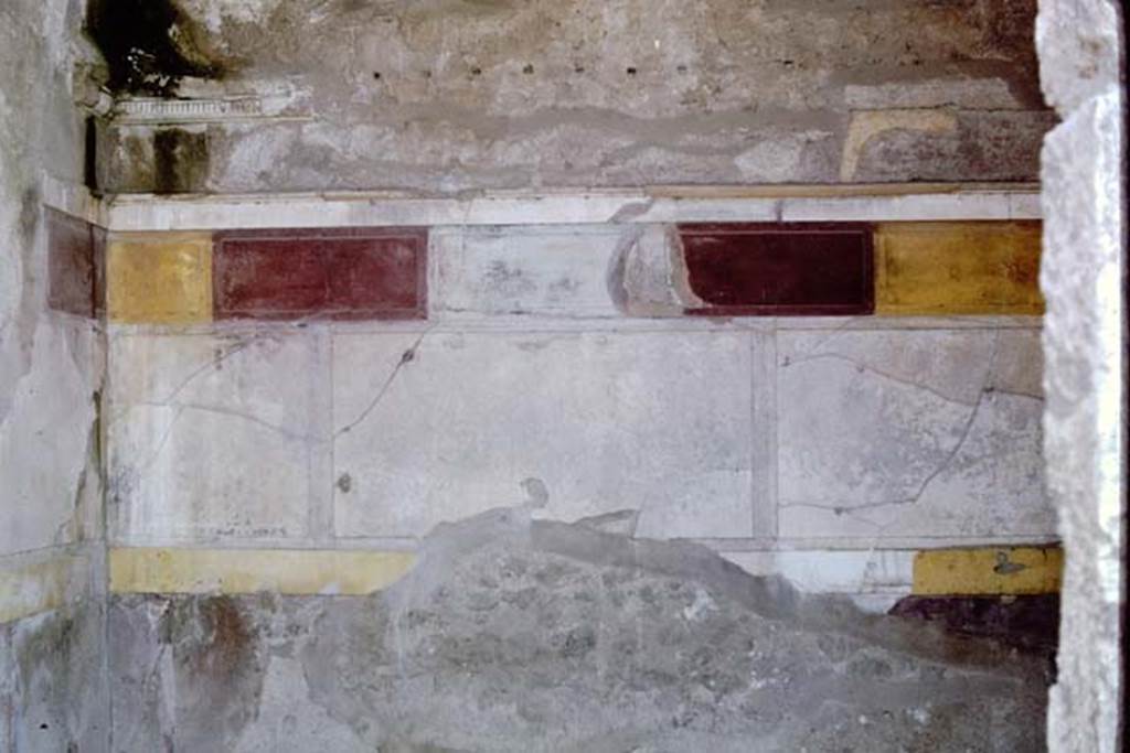 VI.12.2 Pompeii. 1961. West wall of third room on west side of atrium. Photo by Stanley A. Jashemski.
Source: The Wilhelmina and Stanley A. Jashemski archive in the University of Maryland Library, Special Collections (See collection page) and made available under the Creative Commons Attribution-Non Commercial License v.4. See Licence and use details. J61f0435