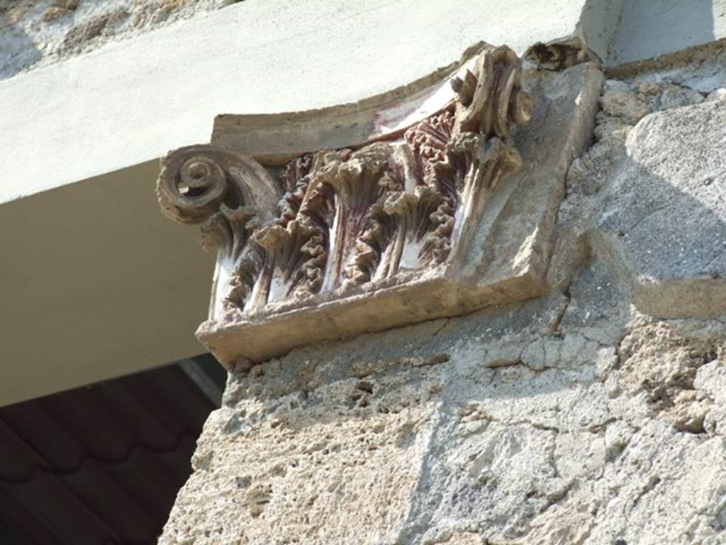 VI.12.2 Pompeii. March 2009. Capital at east end of Exedra.