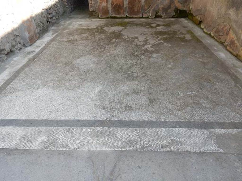 VI.12.2 Pompeii. May 2015. Looking south across mosaic floor in room on east side of corridor between peristyles. Photo courtesy of Buzz Ferebee.