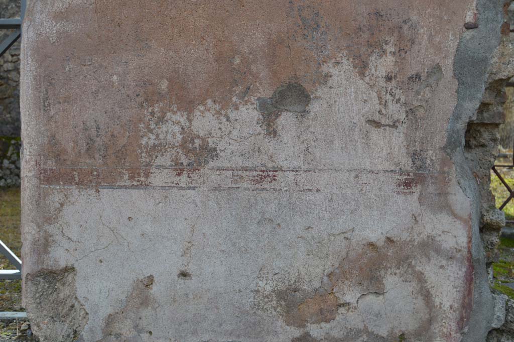 VI.14.22 Pompeii. March 2018. Detail from front pilaster on south side of entrance doorway, on right.
Foto Taylor Lauritsen, ERC Grant 681269 DÉCOR.