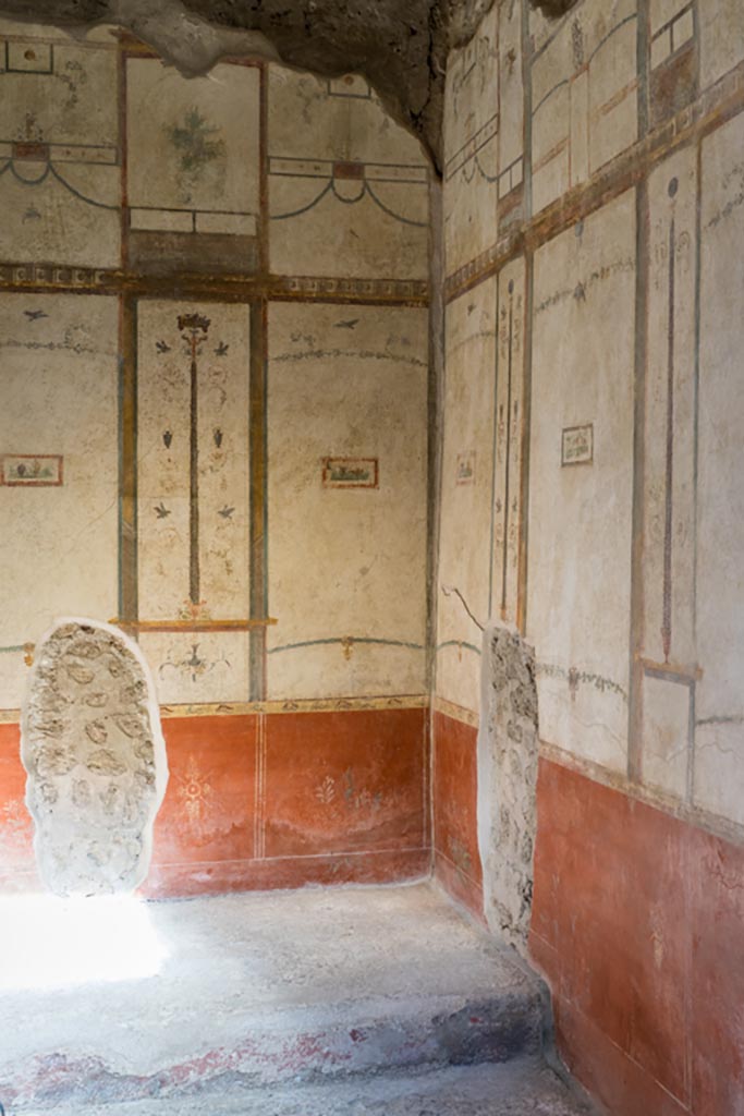 VI.15.1 Pompeii. March 2023.
Looking towards east end of north wall and north-east corner. Photo courtesy of Johannes Eber.