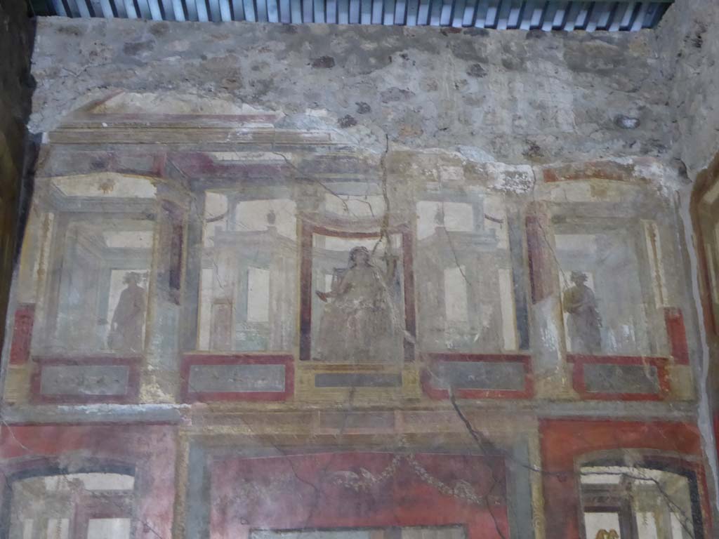 VI.15.1 Pompeii. January 2017. Upper east wall of exedra
Foto Annette Haug, ERC Grant 681269 DÉCOR.
