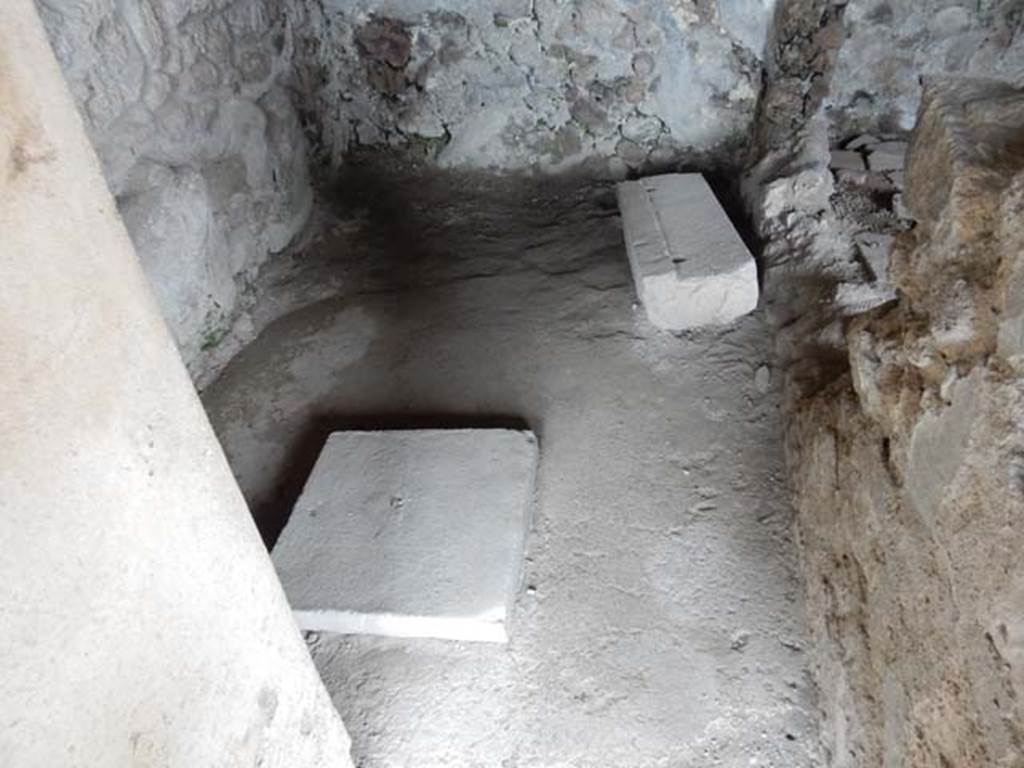 VI.16.7 Pompeii. May 2016. Room L, a small room or storeroom, looking north.
Photo courtesy of Buzz Ferebee.