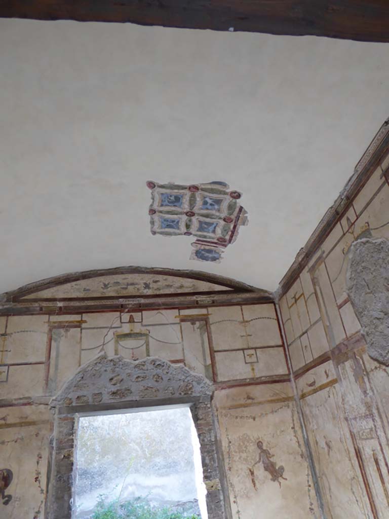 VI.16.7 Pompeii. September 2015. Room Q, ceiling towards west end of room.
Foto Annette Haug, ERC Grant 681269 DÉCOR.