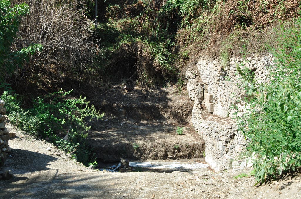 VI.17.25/23 Pompeii. September 2017. Looking north across third and lowest level of the house.
The portico of the lower peristyle with remains of one of the columns can be seen in the centre of the above photo.
Photo courtesy of Domenico Esposito.
According to Luigi Cicala -
“This area of the building had been partially explored in the course of the second half of the 18th century, then reburied, and again brought to light by the workings of Maiuri.”
See Pompei Insula Occidentalis: Conoscenza Scavo Restauro e Valorizzazione, ed by Greco, G; Osanna, M; Picone, R. (2020).
Rome – Bristol – “L’ERMA” di BRETSCHNEIDER, (p.533-4).