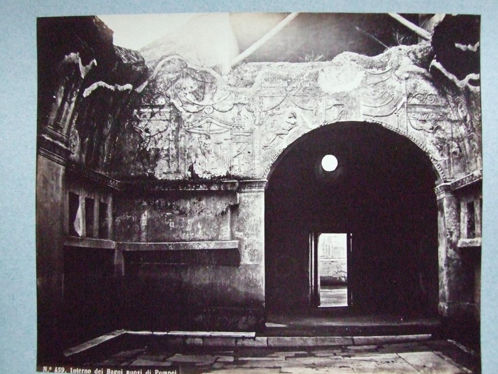 VII.1.8 Pompeii. Men’s vestibule 1 from changing room 2.
Old undated photograph courtesy of the Society of Antiquaries, Fox Collection.