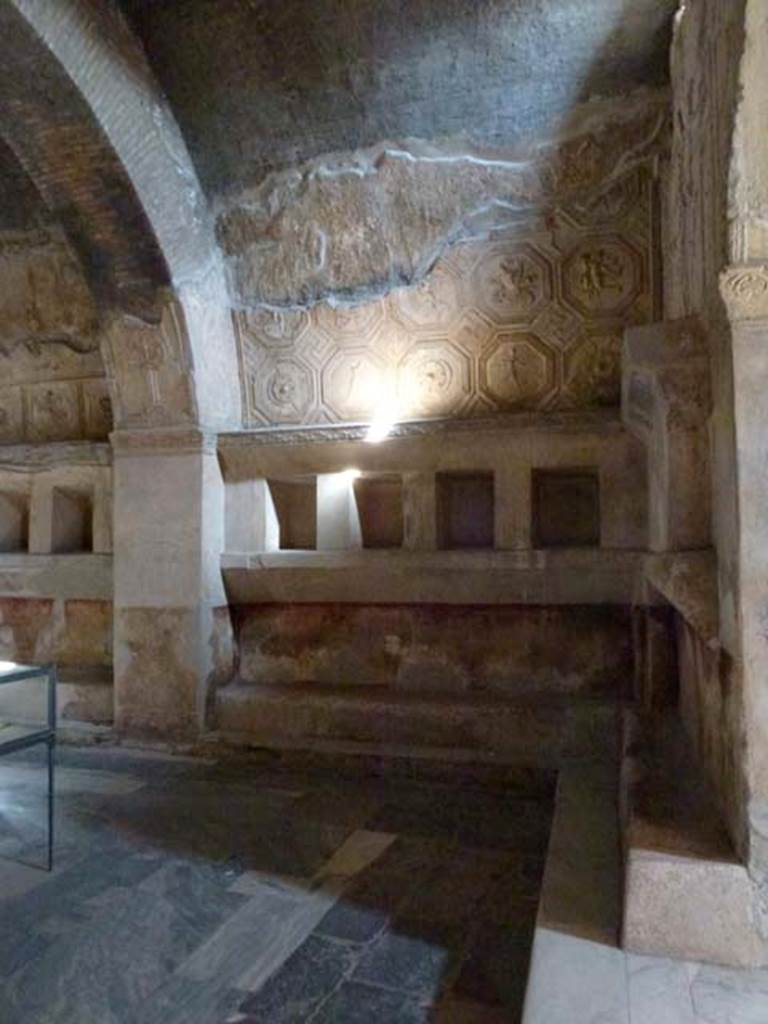 VII.1.8 Pompeii. June 2012. Looking towards south wall of men’s changing room 2. Photo courtesy of Michael Binns.