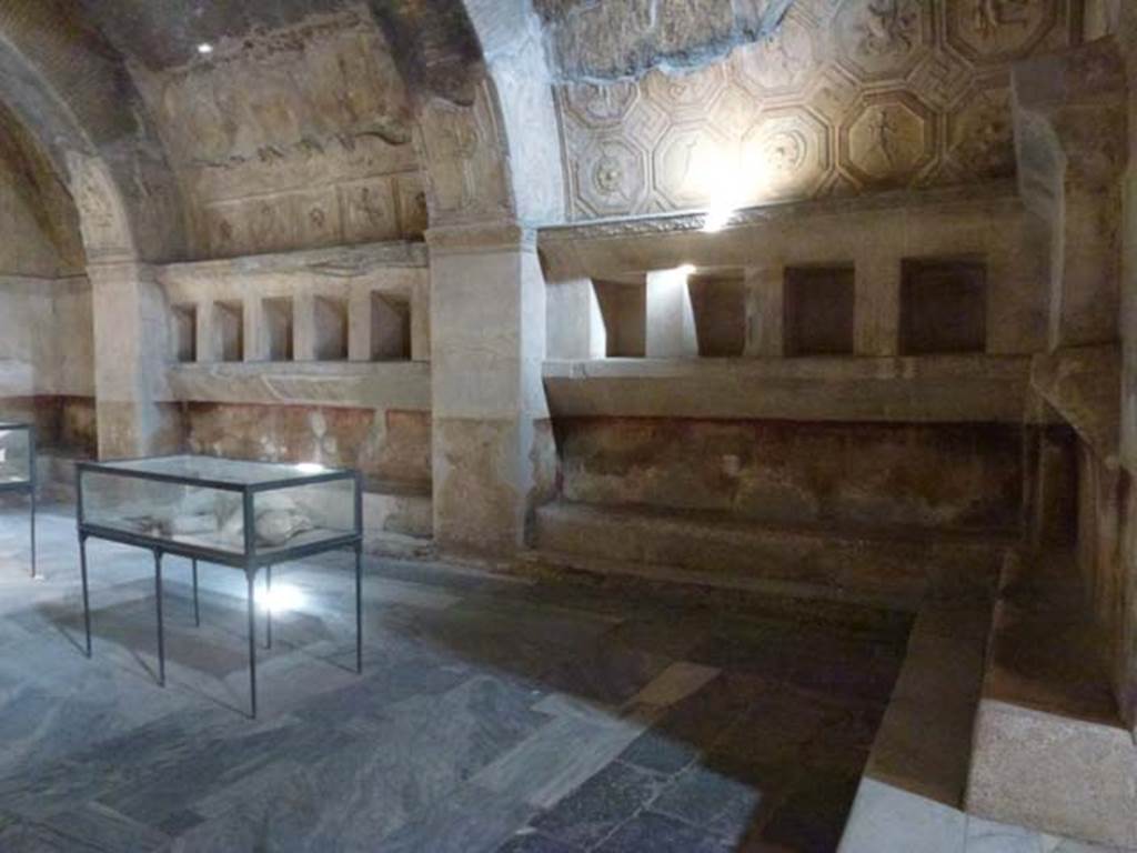 VII.1.8 Pompeii. June 2012. Looking towards south wall of men’s changing room 2. Photo courtesy of Michael Binns.