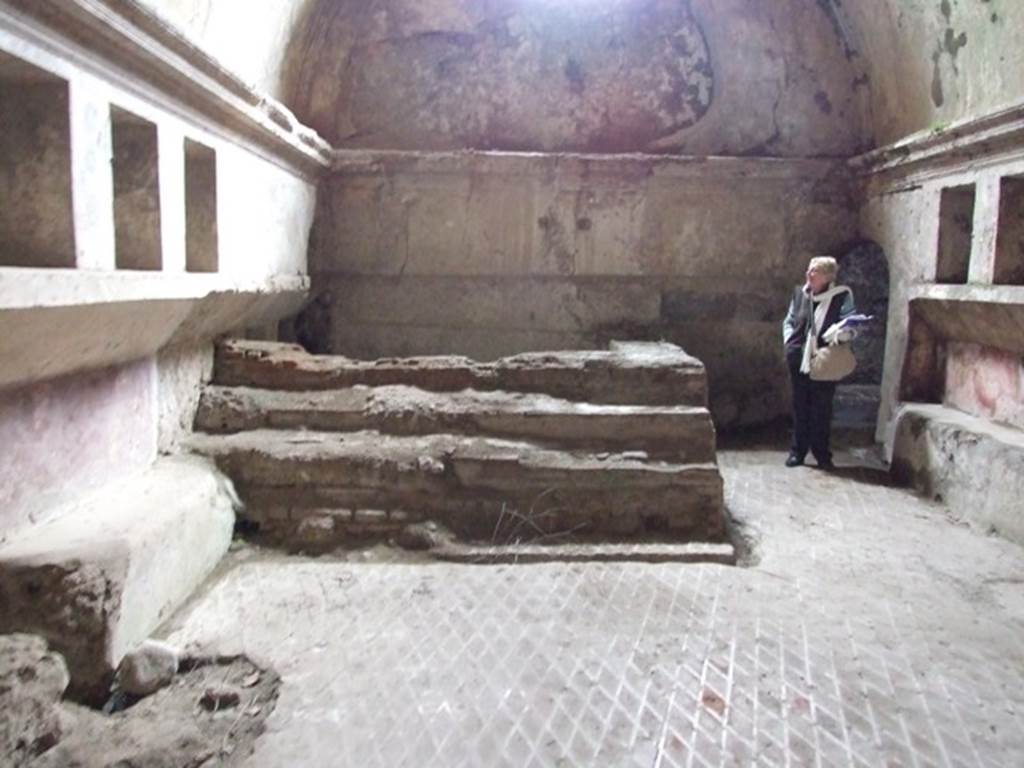 VII.1.8 Pompeii. December 2007. West end of women’s changing room 11, with doorway leading to corridor K and entrance VII.1.48.