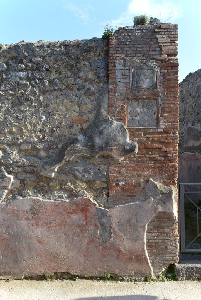 VII.1.36 Pompeii. May 2017. Plaques on east side of doorway. Photo courtesy of Buzz Ferebee.