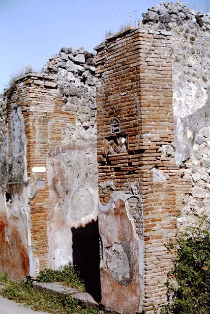 VII.1.36 Pompeii. June 2019. Detail of geometric plaque. Photo courtesy of Buzz Ferebee.