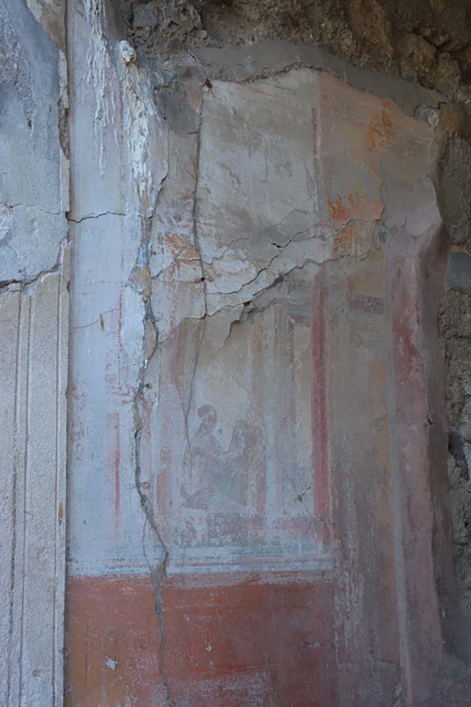 VII.2.16 Pompeii. October 2019. Exedra 17, painted panel from east wall at north end.
Foto Annette Haug, ERC Grant 681269 DÉCOR.
