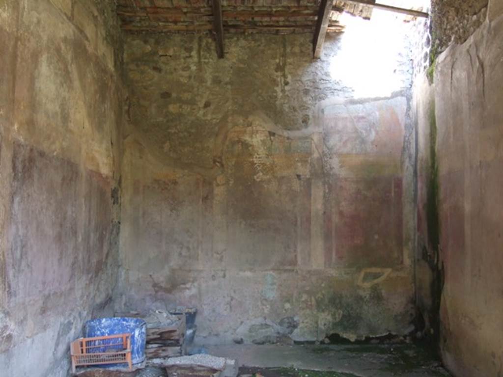 VII.2.16 Pompeii. March 2009. Room 20, north wall of triclinium.