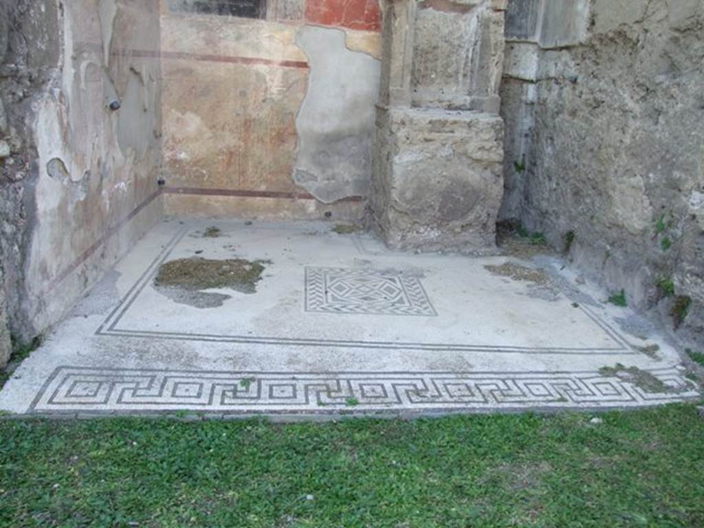 VII.4.31 Pompeii. March 2009. Room 6. Ala. Mosaic floor.