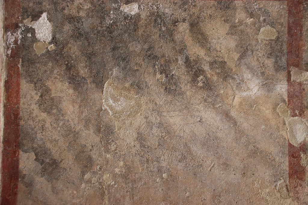 VII.5.8 Pompeii. October 2024. Corridor 45, ship graffiti. Photo courtesy of Klaus Heese.