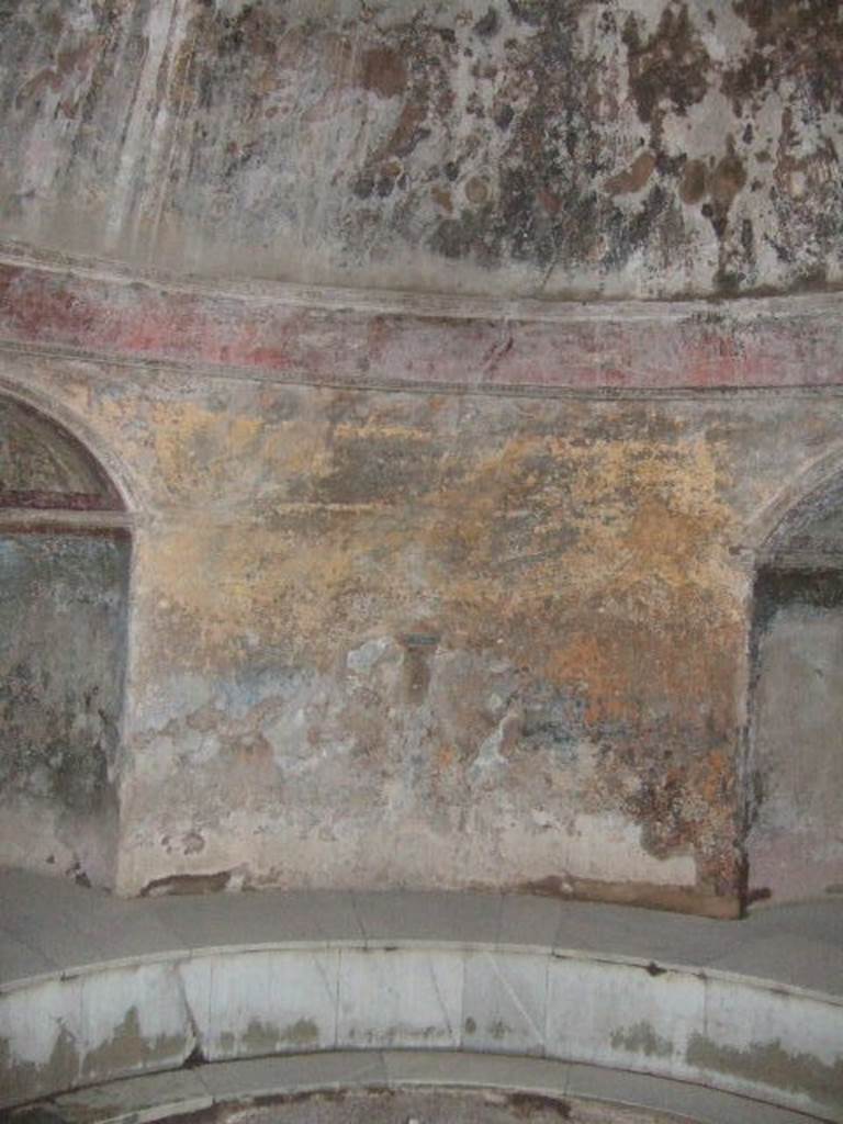 VII.5.24 Pompeii. December 2005. Frigidarium.Remains of painted plaster.