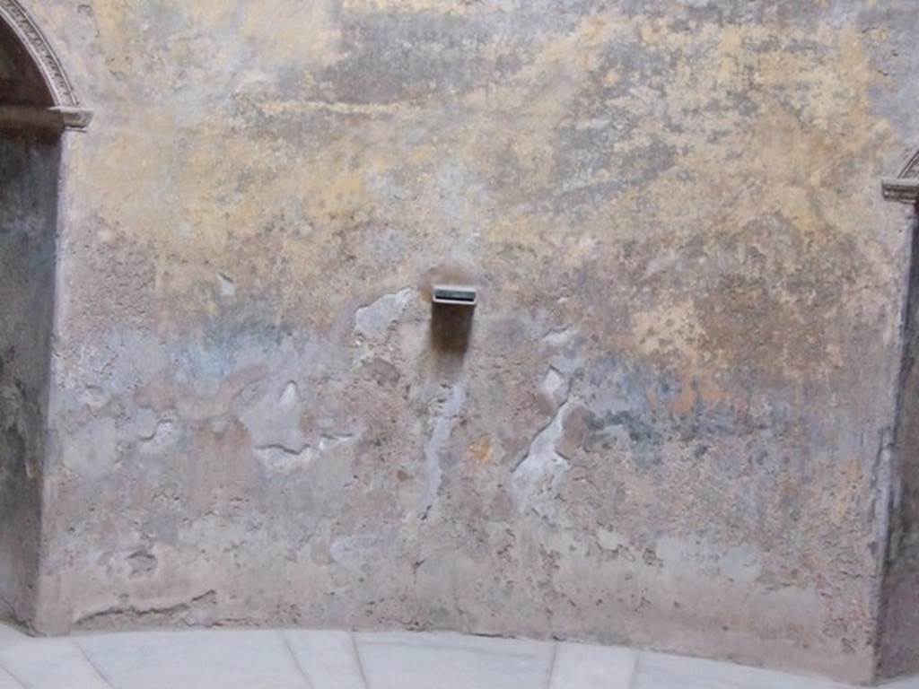 VII.5.24 Pompeii. March 2009. Frigidarium. Remains of painted plaster.