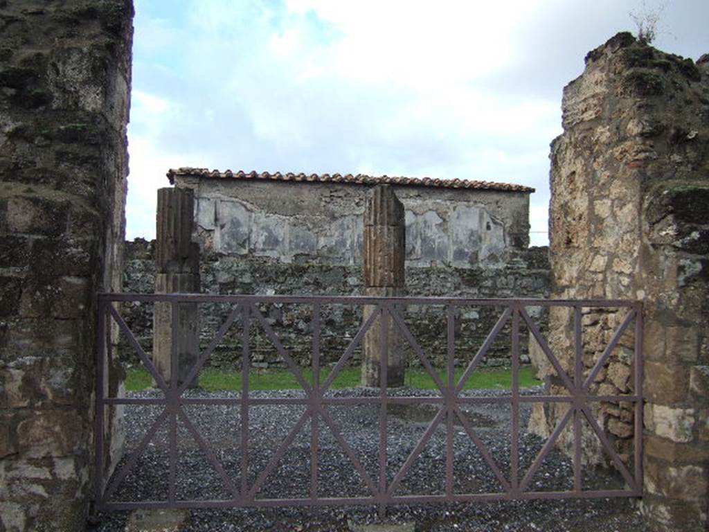 VII.7.32 Pompeii. December 2006. East side of Temple of Apollo adjacent to Forum