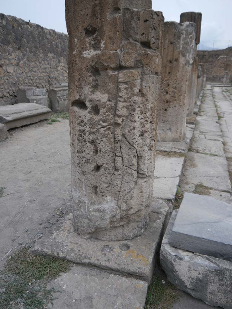 VII.7.32, Pompeii. September 2018. Looking north along columns on west side.
Foto Anne Kleineberg, ERC Grant 681269 DÉCOR.
