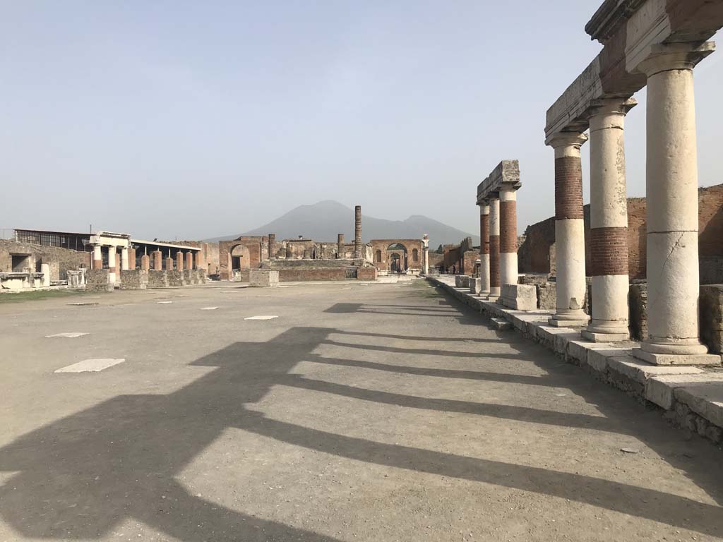 VII.8 Pompeii Forum. April 2019. Looking north along the east side, similar to the one below.
Photo courtesy of Rick Bauer.