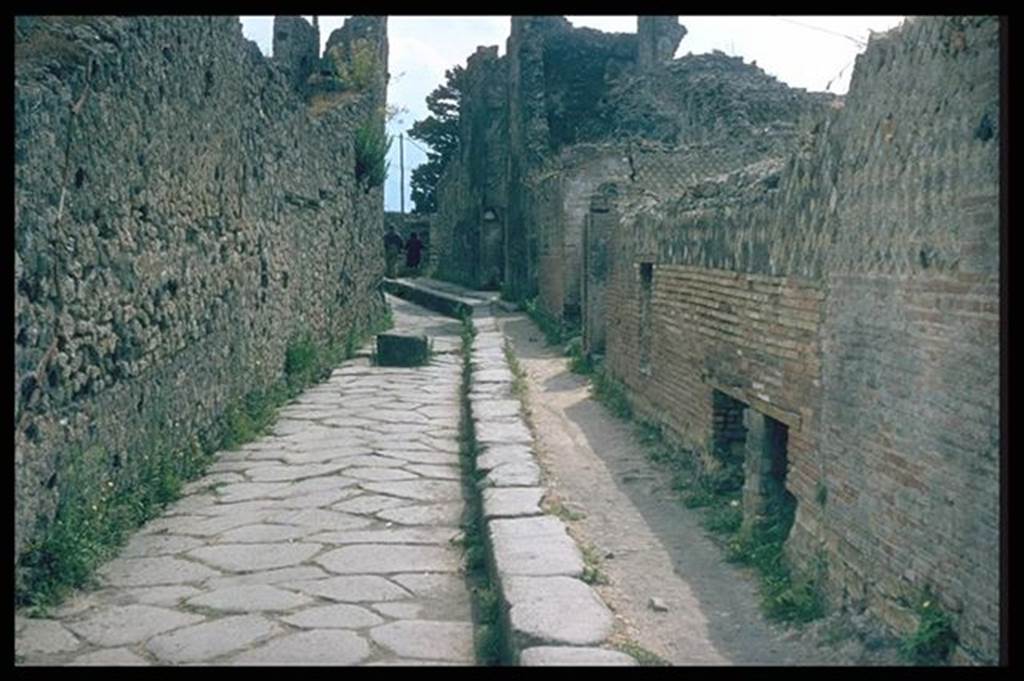 Vicolo del Gigante and wall of VII.16.16 Pompeii. Photographed 1970-79 by Günther Einhorn, picture courtesy of his son Ralf Einhorn.