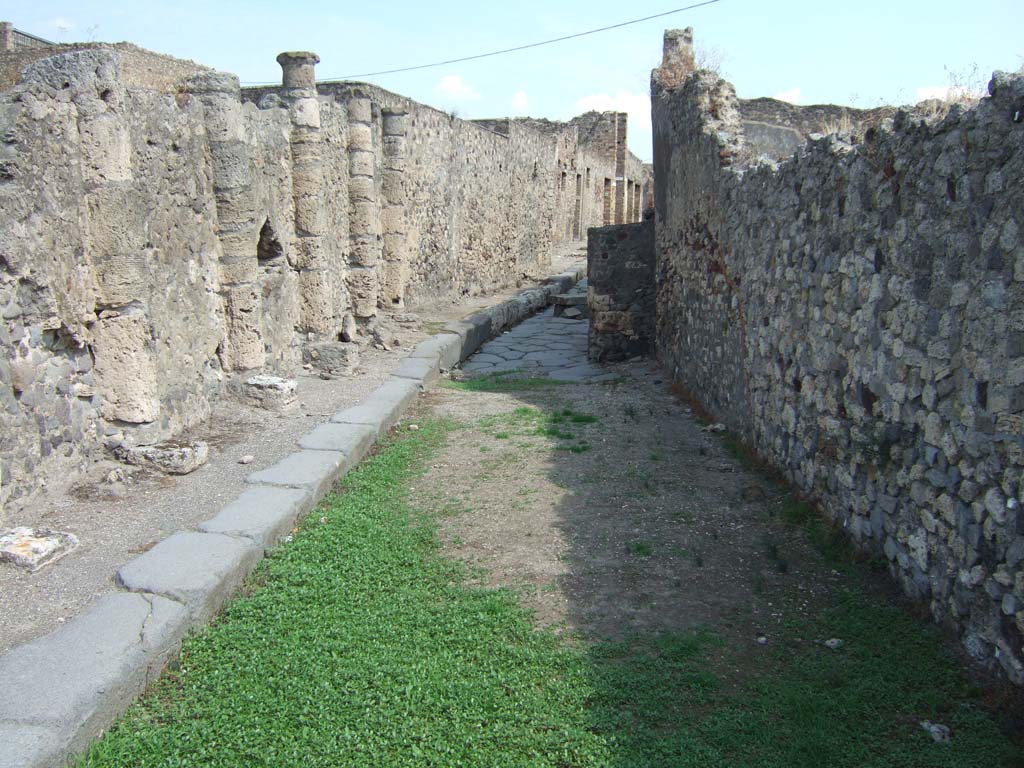 VII.16.17 Pompeii. September 2005.  Looking north from entrance..
