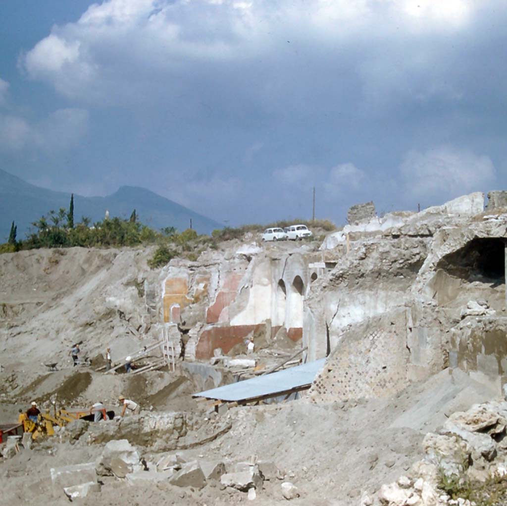 VII.16.22 Pompeii. November 1961.
Looking north during excavations of Insula Occidentalis. Photo courtesy of Rick Bauer.