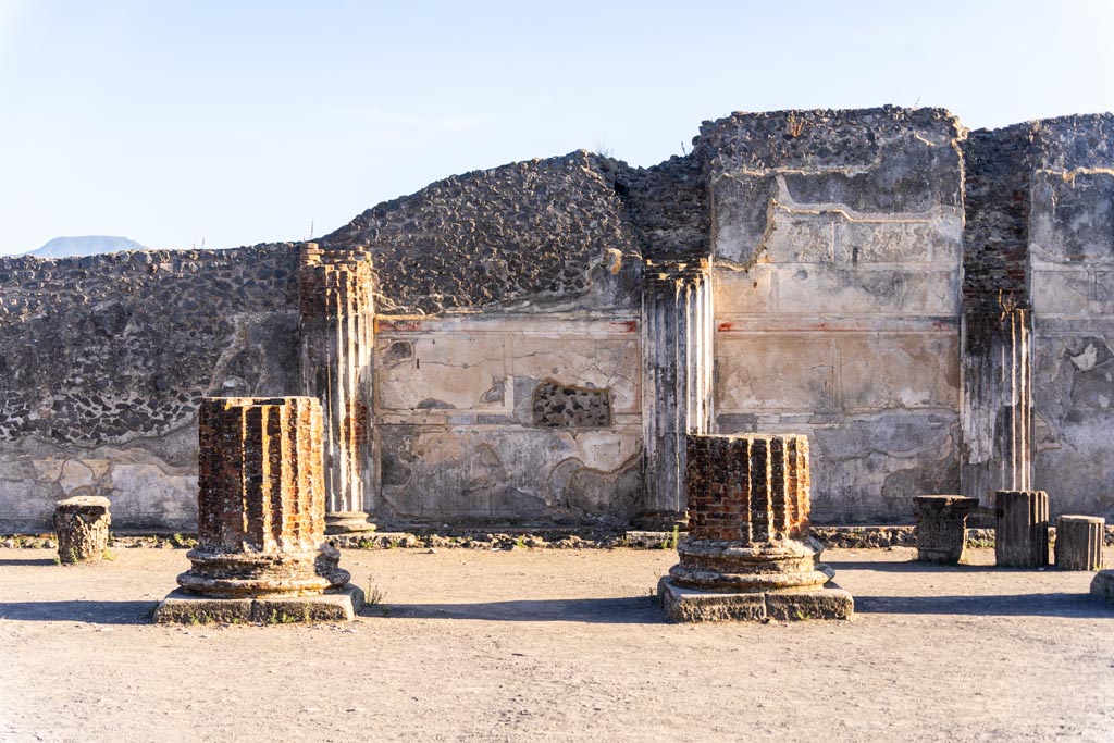 VIII.1.1 Pompeii, October 2023. Basilica, looking towards south wall. Photo courtesy of Johannes Eber.