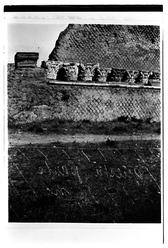 VIII.1.3 Pompeii. W.1605. Capitals and entablatures from the Temple of Venus. 
Photo by Tatiana Warscher. Photo © Deutsches Archäologisches Institut, Abteilung Rom, Arkiv.
