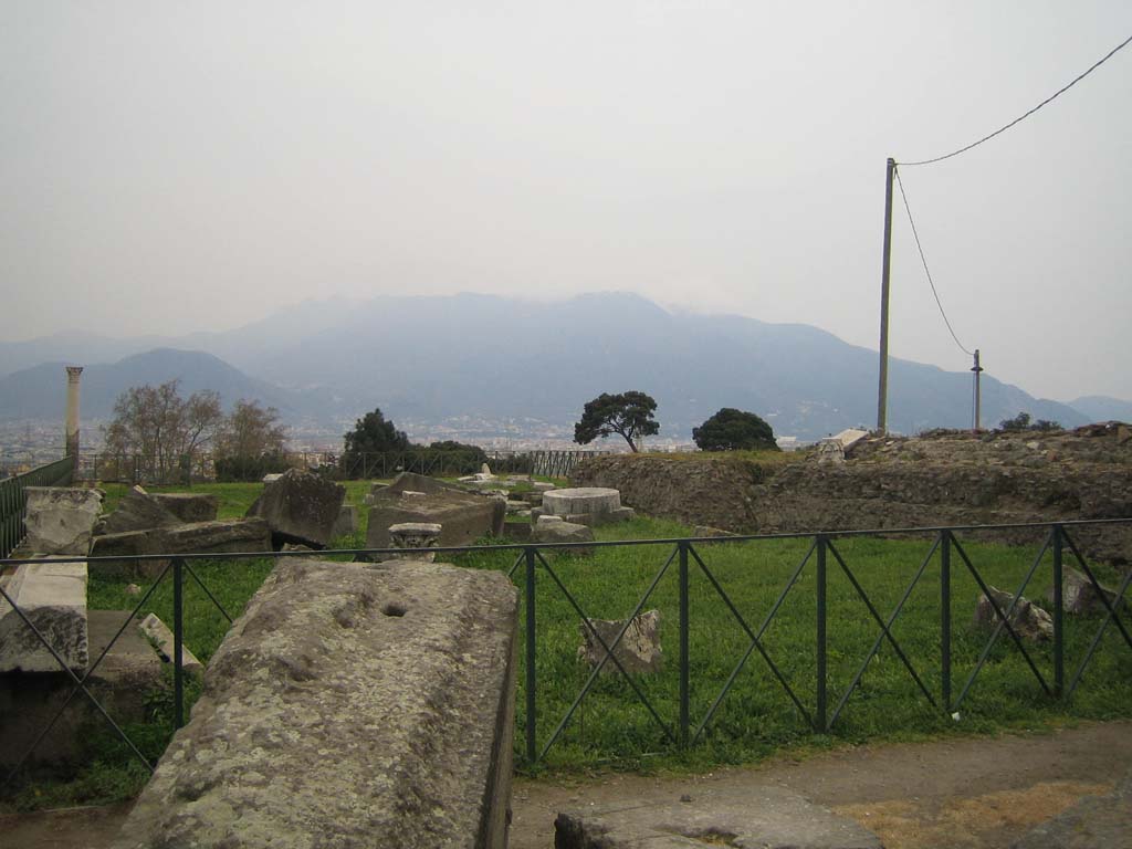 VIII.1.3 Pompeii. December 2007. Looking west from centre of north side.