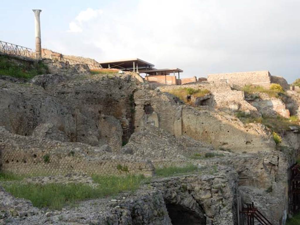 VIII.1.3 Pompeii. May 2015. Looking east across rear of Temple of Venus. Photo courtesy of Buzz Ferebee.