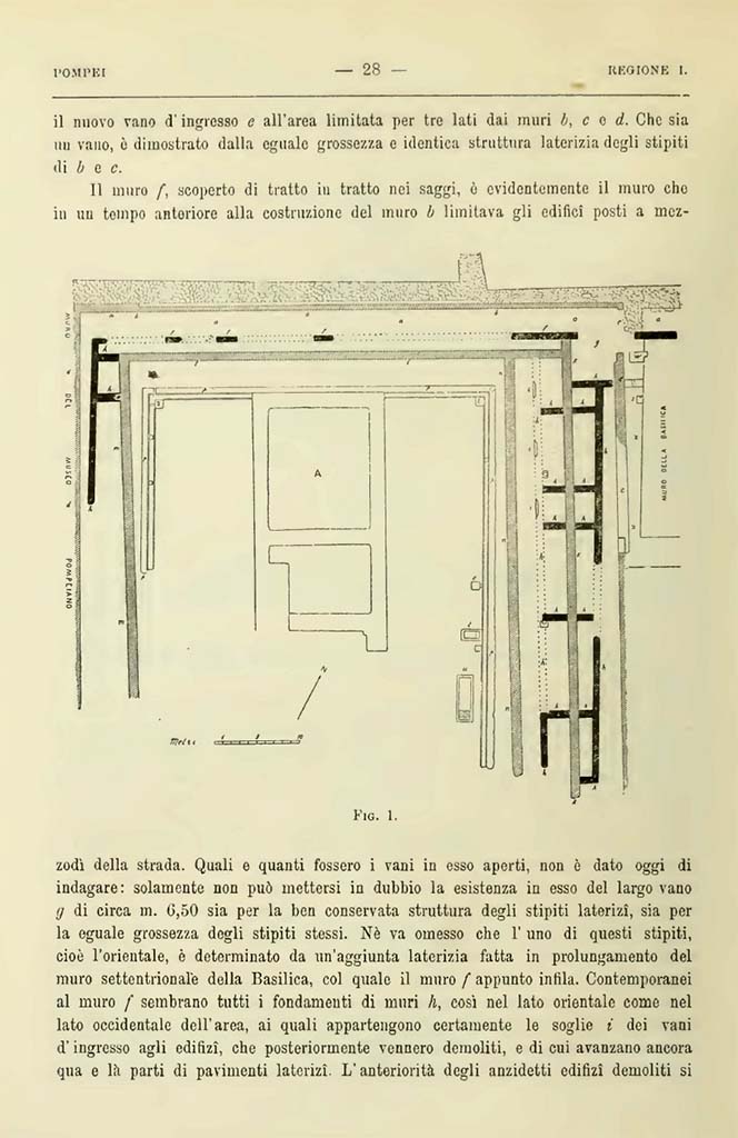 VIII.1.3 Pompeii. Notizie degli Scavi di Antichità, 1900, Page 28.