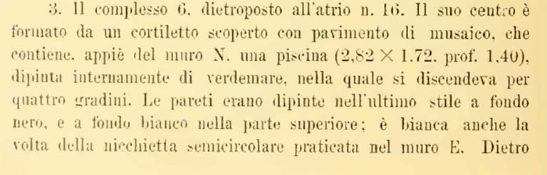 VIII.2.16 Pompeii. Bullettino dell’Instituto di Corrispondenza Archeologica (DAIR), 7, 1892, p.14.