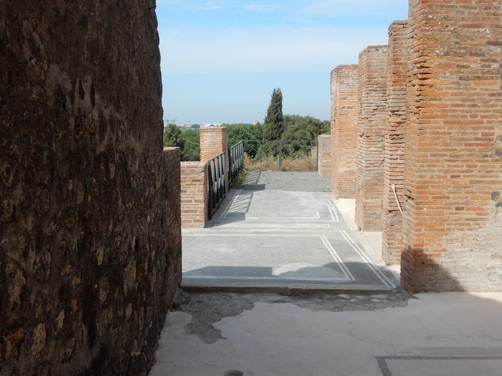 VIII.2.16 Pompeii. May 2017.
Looking west across north portico, from triclinium in north-west corner of atrium. Photo courtesy of Buzz Ferebee.