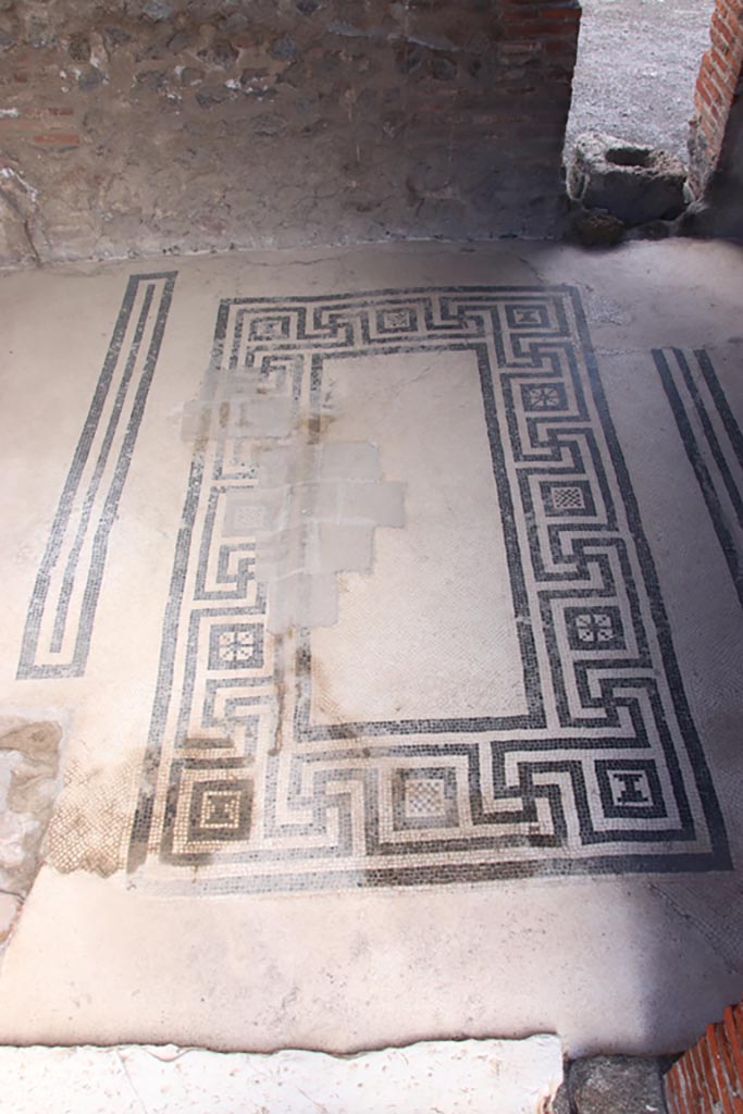 VIII.2.16 Pompeii. May 2024.
Central flooring in cubiculum on north side of atrium. Photo courtesy of Klaus Heese.