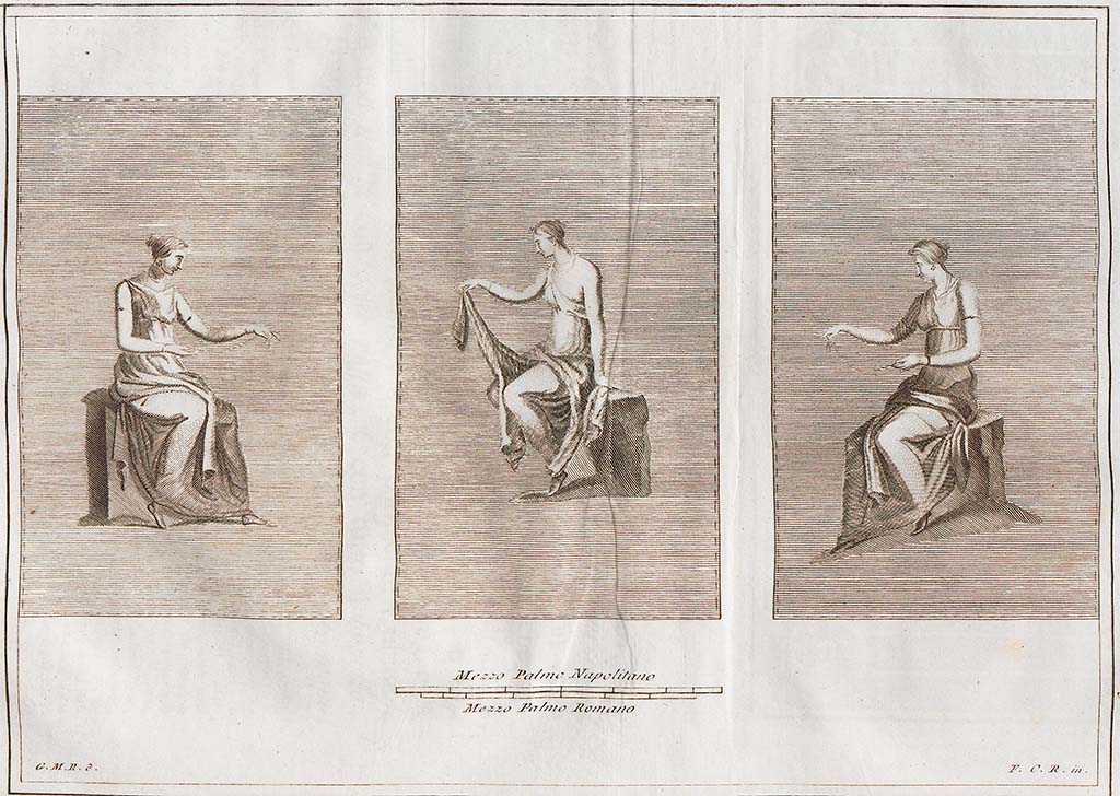 VIII.2.39 Pompeii. 22nd August 1767. Room l, on first lower floor.
See Antichità di Ercolano: Tomo Setto: Le Pitture 5, 1779, (p.211, no. 48).
See Pagano, M. and Prisciandaro, R., 2006. Studio sulle provenienze degli oggetti rinvenuti negli scavi borbonici del regno di Napoli. Naples: Nicola Longobardi, p. 62, and PAH I, 1, 210.