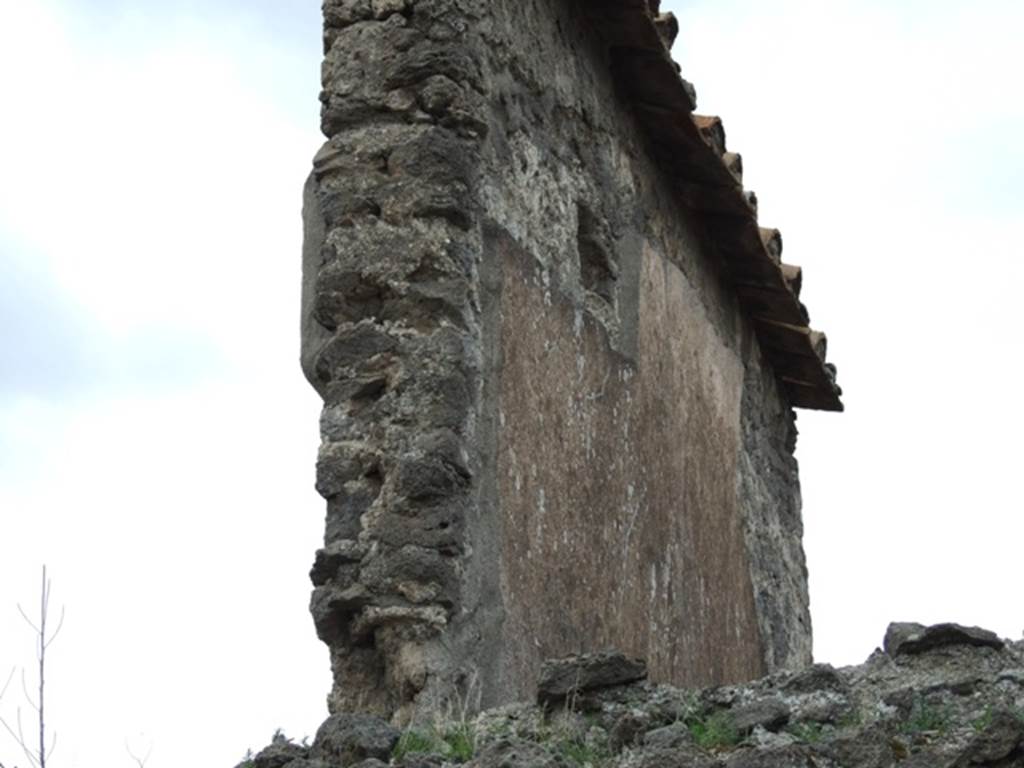 VIII.5.28 Pompeii. December 2007. South wall of upper storey in Room 2 on east side of atrium. Taken from VIII.5.32.