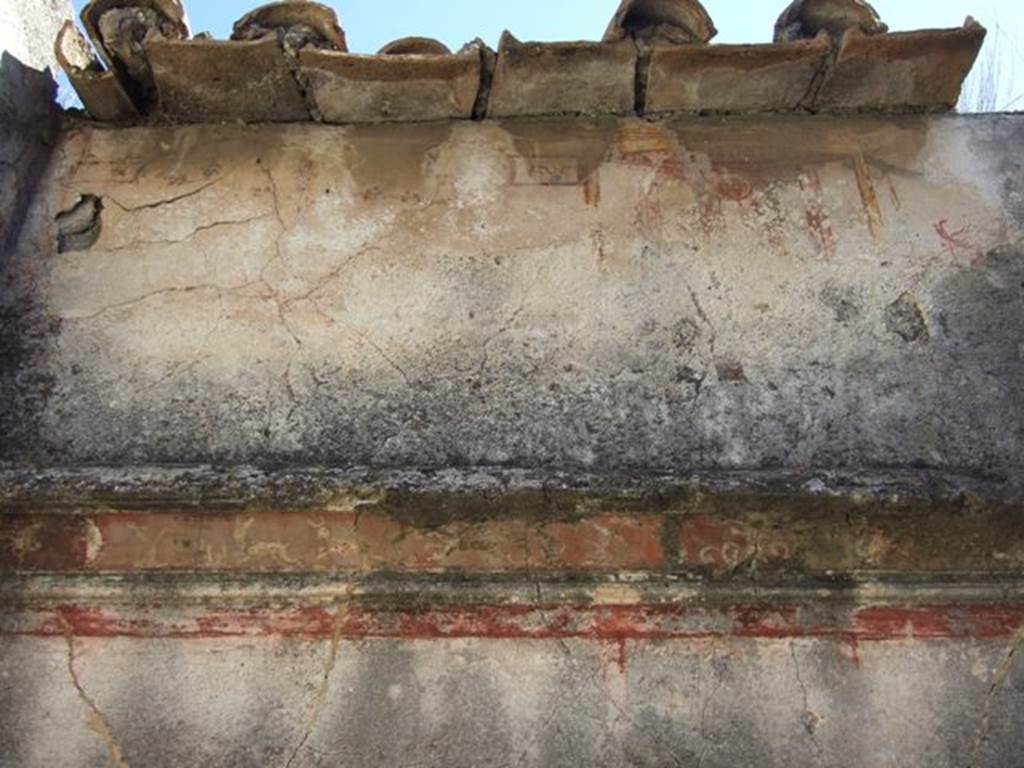 VIII.5.28 Pompeii. March 2009. Room 7, Oecus. East wall.